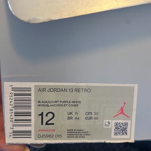 AUTHENTIC JORDAN 13’ PURPLE (USED) - Picture 5 of 5